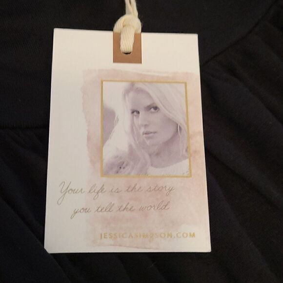 NWT JESSICA SIMPSON MATERNITY SLEEVELESS MAXI DRESS SZ. L - Picture 4 of 4